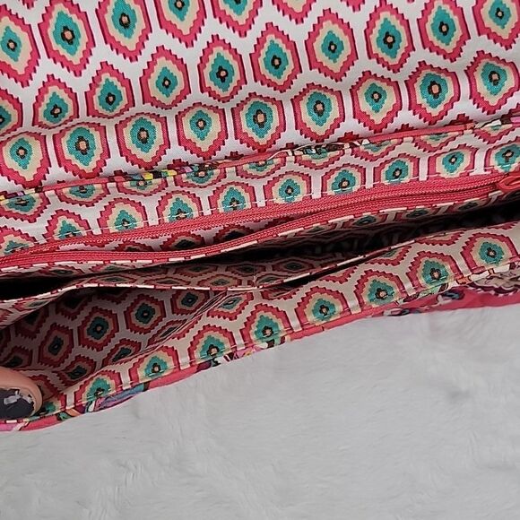 VERA BRADLEY Call Me Coral Knot Large Clutch - Picture 6 of 10